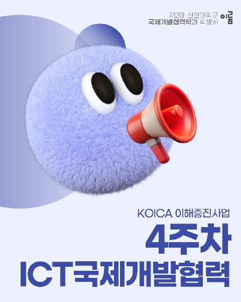 🔎 ICT국제개발협력 4주차 수업 톺아보기 🔎 대표이미지